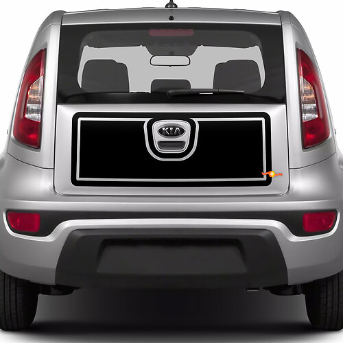 Calcomanía de vinilo para maletero trasero para Kia Soul 2

