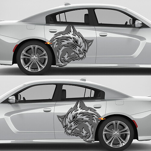 Kit de Pegatinas Laterales Wildcat para Dodge Challenger o Charger