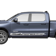 Rayas para puertas laterales para Dodge RAM 1500 REV, calcomanías de vinilo, gráficos 2
 3