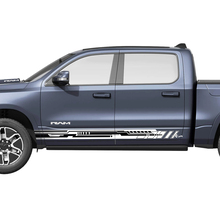 Rocker de rayas para puertas laterales para Dodge RAM 1500 REV, calcomanías de vinilo, gráficos 2
 3
