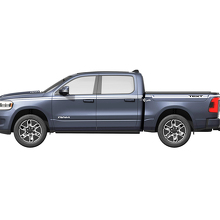 Pegatinas de vinilo de franjas laterales dobles personalizadas para Dodge Ram 1500 REV_3