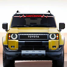 Toyota Land Cruiser Parabrisas corazón pulso Calcomanía Vinilo Pegatinas Gráfico
 2