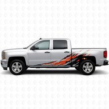 Tiras de vinilo desgastadas para puertas y laterales de caja para Chevrolet Silverado 1500 K2XX 2014-2019_2
