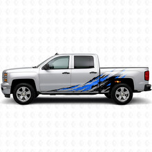 Tiras de vinilo desgastadas para puertas y laterales de caja para Chevrolet Silverado 1500 K2XX 2014-2019_3