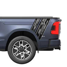 Rocker de rayas laterales traseras para Dodge RAM 1500 REV, pegatinas de vinilo, gráficos 2
 2