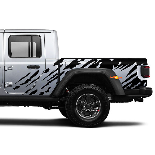 Jeep Gladiator Side Splash Dirt Vinilo calcomanía pegatina Kit de gráficos
