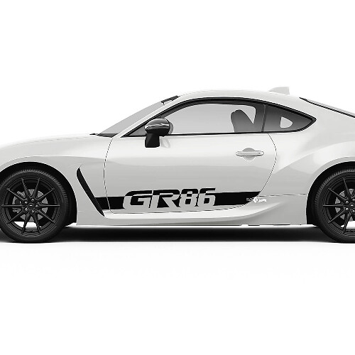 Franjas laterales de puertas para Toyota GR86 - Calcomanías y pegatinas de gráficos
