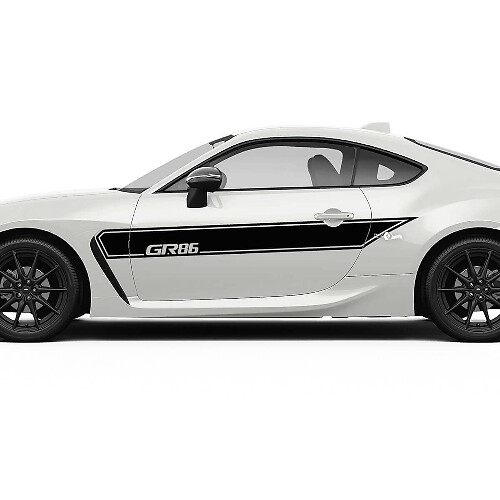Toyota GR86 Acentos Laterales de Puertas Rayas Gráficos Calcomanías Pegatinas

