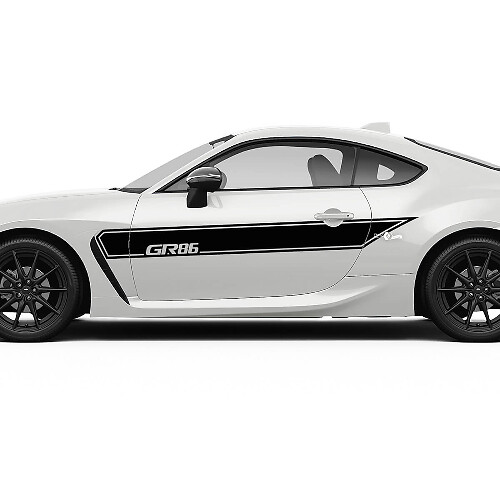 Toyota GR86 Acentos Laterales de Puertas Rayas Gráficos Calcomanías Pegatinas
