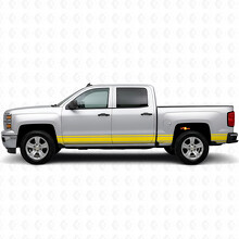 Tiras de vinilo delgadas para puerta y costado de caja para Chevrolet Silverado 1500 K2XX 2014-2019_2