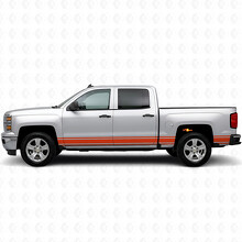 Tiras de vinilo delgadas para puerta y costado de caja para Chevrolet Silverado 1500 K2XX 2014-2019_3
