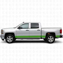 Tiras de vinilo delgadas para puerta y costado de caja para Chevrolet Silverado 1500 K2XX 2014-2019_5