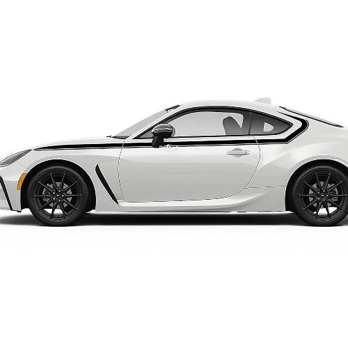 Toyota GR86 Acentos Laterales de Puertas Rayas de Carreras Gráficos Calcomanías Pegatinas 2
