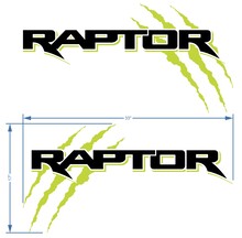 Ford F150 Raptor Claw 2 colores calcomanía gráfica junto a la cama
 3