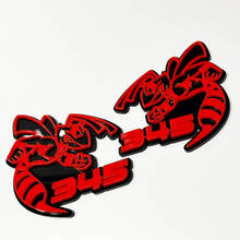 Insignia 3D Hornet Bee 345 - Emblema personalizado para parrilla de guardabarros para automóviles y camiones
 2