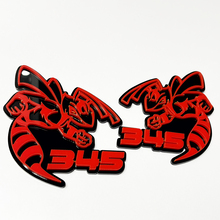 Insignia 3D Hornet Bee 345 - Emblema personalizado para parrilla de guardabarros para automóviles y camiones
 7