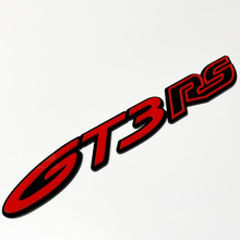 Insignia GT3 RS 3D: emblema personalizado de las insignias de la parrilla delantera del portón trasero del guardabarros para Porsche GT3
 4