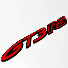 Emblema 3D GT3 RS – Emblemas personalizados para guardabarros, portón trasero y parrilla frontal para Porsche GT3 RS 4
