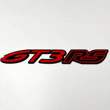 Insignia GT3 RS 3D: emblema personalizado de las insignias de la parrilla delantera del portón trasero del guardabarros para Porsche GT3
 5
