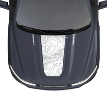Mapa topográfico de rayas de capó para Dodge RAM 1500 REV, calcomanías de vinilo, gráficos
 3