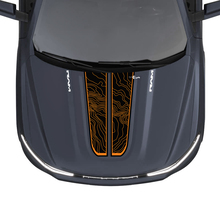 Hood Dual Stripes Mapa topográfico para Dodge RAM 1500 REV Vinilo Calcomanías Pegatinas Gráficos
 2