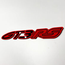 Insignia GT3 RS 3D: emblema personalizado de las insignias de la parrilla delantera del portón trasero del guardabarros para Porsche GT3 RS
 4