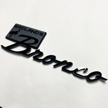 Bronco Badlands Fender Insignias Tailgate Emblem 3d Insignia negra vs gris
 4