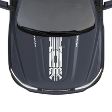 Hood Central Modern Stripes para Dodge RAM 1500 REV Vinilo Calcomanías Pegatinas Gráficos
 2