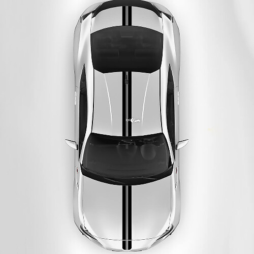Toyota GR86 Hood Techo Tronco Racing Stripes Gráficos Calcomanías Pegatinas 3
