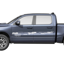Puertas laterales Rayas Vinilo Calcomanías Pegatinas Gráficos Dodge RAM 1500 REV
 2