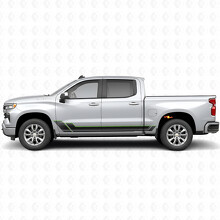 Tiras de Vinilo de Contorno Angular para Puertas y Paneles Laterales para Chevrolet Silverado 1500 T1XX 2019-2026_4