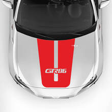 Pegatina vinilo para capó estilo racing con el logo GR86 para Toyota GR86_3
