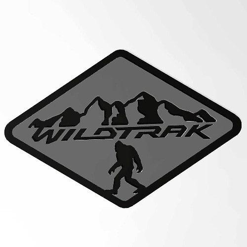 Insignias de guardabarros Bronco Badlands, emblema de portón trasero, insignia 3D, negro vs gris
