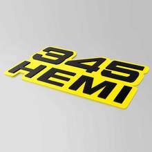 Insignia 345 Hemi 3D - Emblema personalizado de las insignias del portón trasero de la parrilla del guardabarros
 2