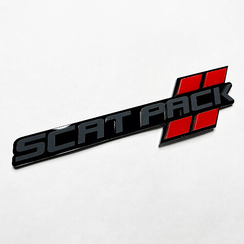 Emblema distintivo 3D estilo Hash Pack Scat para Dodge