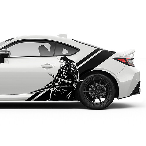 Pegatinas gráficas de rayas laterales para puertas samurái japonesas para Toyota JR86 Supra
