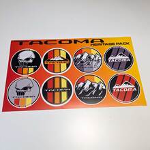 Tacoma Heritage Retro Vintage estilo antiguo paquete de pegatinas calcomanías gráficos rayas de carreras para Toyota
 2