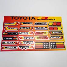Toyota Heritage Retro Vintage estilo antiguo paquete de pegatinas calcomanías gráficos
 2