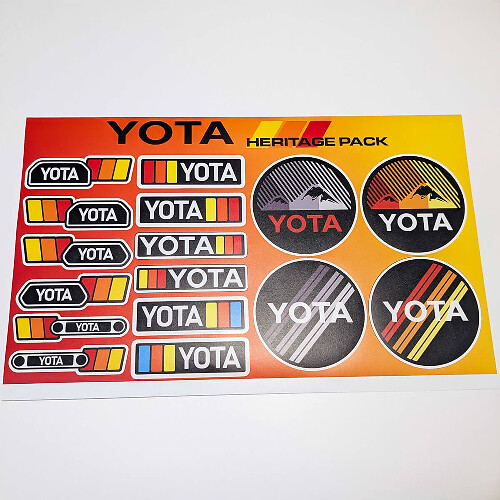 Yota Heritage Retro Vintage estilo antiguo paquete de pegatinas calcomanías gráficos para Toyota
