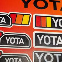 Yota Heritage Retro Vintage estilo antiguo paquete de pegatinas calcomanías gráficos para Toyota
 2