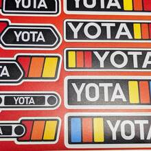 Yota Heritage Retro Vintage estilo antiguo paquete de pegatinas calcomanías gráficos para Toyota
 4
