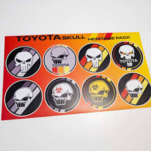 Skull Heritage Retro Vintage estilo antiguo paquete de pegatinas gráficos de calcomanías para Toyota TRD
 3
