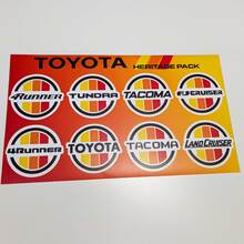 Toyota Models Heritage Retro Vintage Estilo antiguo Paquete de pegatinas Calcomanías Gráficos
 2