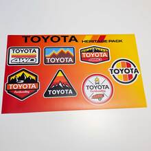 Toyota Mountains Heritage Retro Vintage estilo antiguo paquete de pegatinas calcomanías gráficos
 2