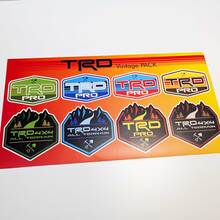 TRD Heritage Retro Vintage estilo antiguo paquete de pegatinas gráficos de calcomanías
 3
