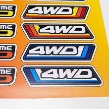 4WD Heritage Retro Vintage estilo antiguo paquete de pegatinas gráficos de calcomanías para camiones Toyota
 3