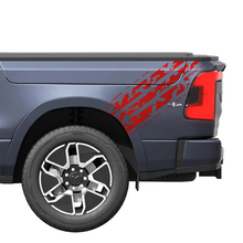 Calcomanías de vinilo con rayas laterales para cama, gráficos, Dodge RAM 1500 REV
 3