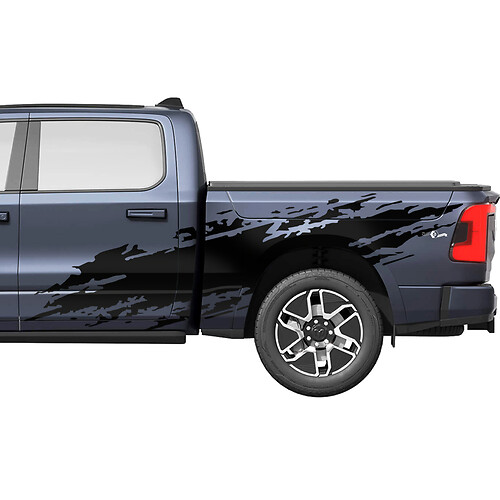Splash puertas laterales camión vinilo calcomanías pegatinas gráficos para Dodge RAM 1500 REV
