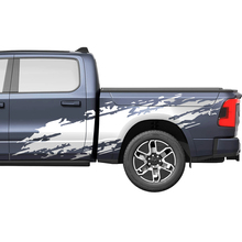 Splash puertas laterales camión vinilo calcomanías pegatinas gráficos para Dodge RAM 1500 REV
 2