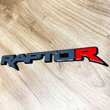 Emblema de Guardabarros y Portón Trasero 3D Rojo Power Truck R_5
